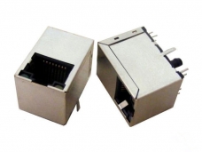 RJ45 single port (1x1) Vertical integrated magnetics connecto