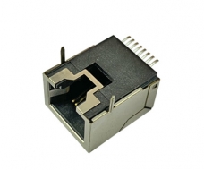 shielded RJ50 Modular Jack Connector, Surface Mount Type, Side Entry
