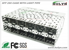 SFP 2X6 CAGE 压接式带导光