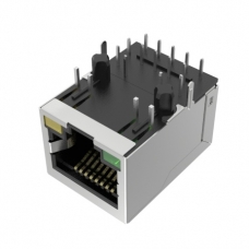 RJ45 connector with transformer Gigabit, with POE, short body