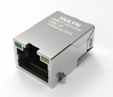 2.5G连接器RJ45，体积小，沉板RJ45，带灯变压器RJ45，HULYN品牌