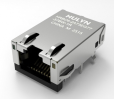 沉板RJ45连接器，服务器专用网口，体积小，带灯千兆变压器，HULYN